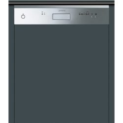 Smeg Cucina DDC6-1 Drawerline Integrated 12 Place Full-Size Dishwasher with  Stainless Steel Facia Panel
